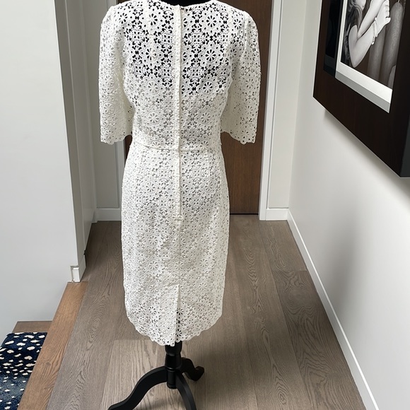 Dolce & Gabbana crochet 3/4 sleeve dress with silk stretch camisole slip - Picture 3 of 5